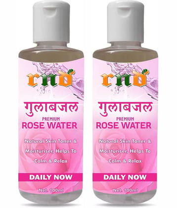 Pure Rose Water for excellent Cleanser face, skin soft, smooth and glowing (Pack of 2) Men & Women
