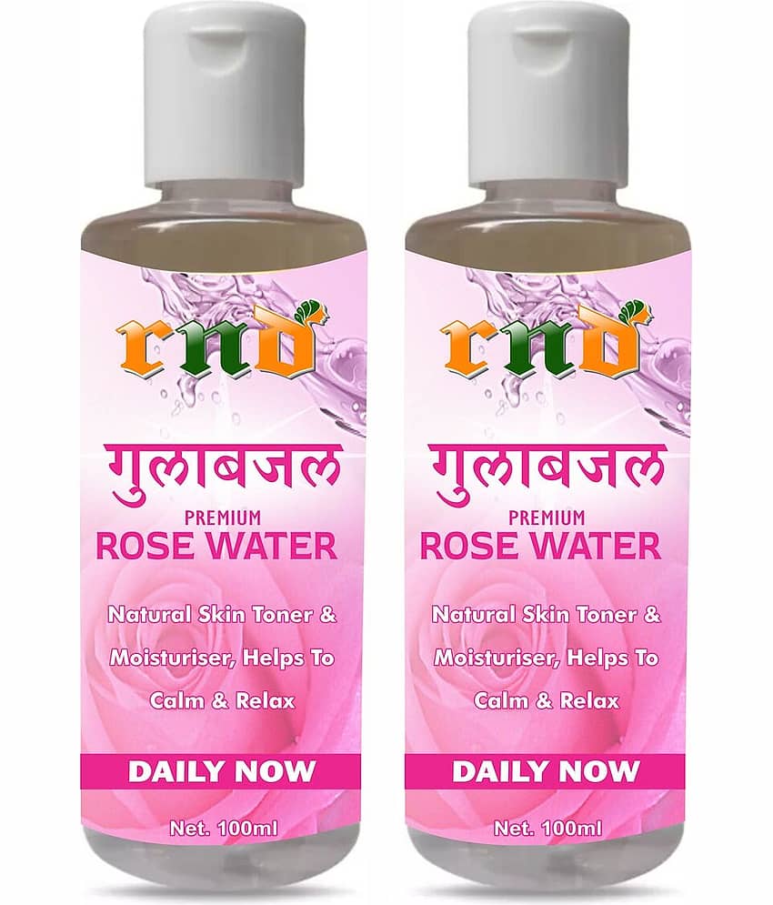 Pure Rose Water for excellent Cleanser face, skin soft, smooth and glowing (Pack of 2) Men & Women
