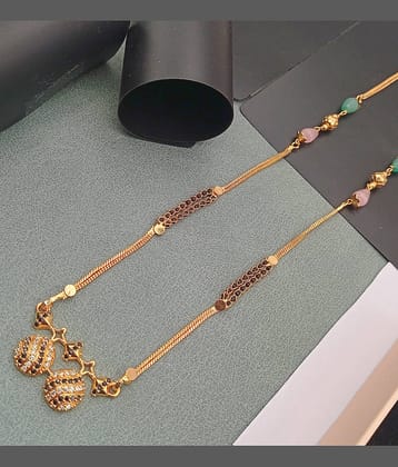 SHANKHRAJ MA LL Golden Mangalsutra ( Pack of 1 )