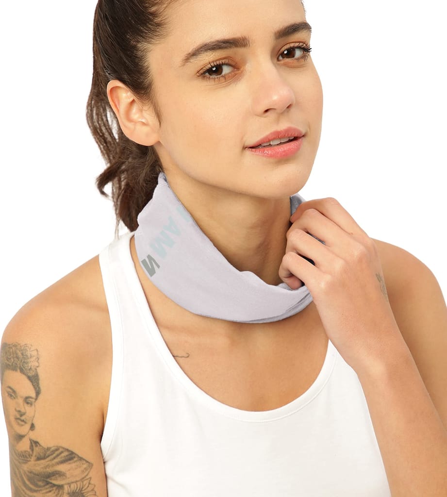 FREECULTR Unisex Bamboo Bandana, Anti Microbial Super Soft & Comfort Fit, Breathable Multipurpose Headband, Face Mask for Dust Protection and Sun - Size Printed Pack of 3-Black, Pilot Blue, Sand