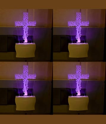 Somil - Multicolor Night Lamp ( Pack of 4 )