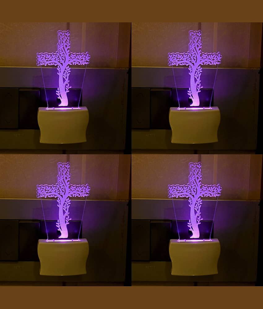 Somil - Multicolor Night Lamp ( Pack of 4 )