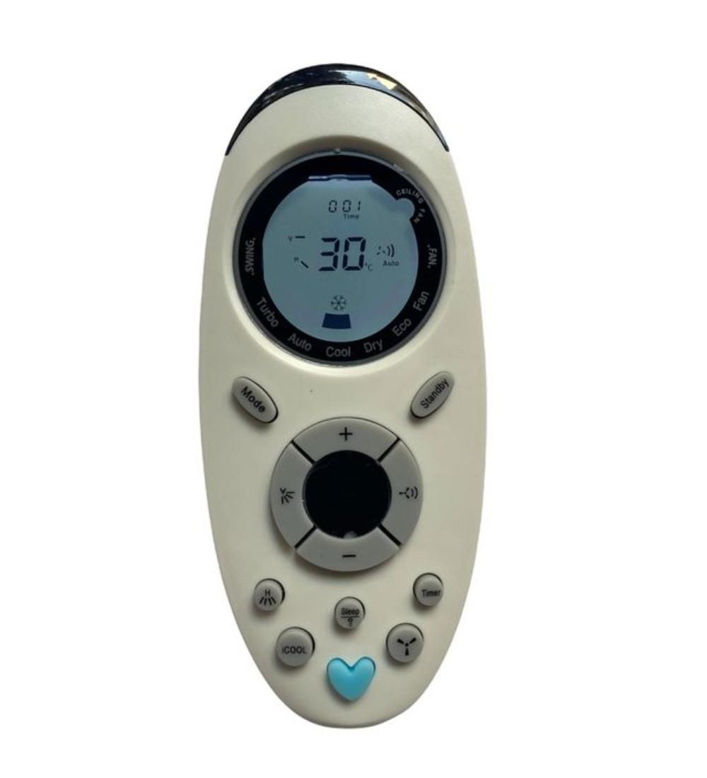 AC Remote No.143B with Backlight Onida AC Remote Control (White)