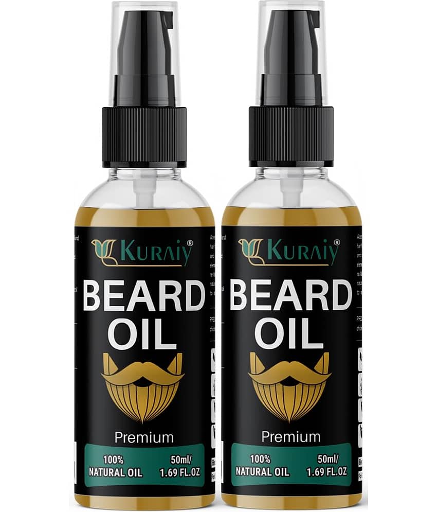 KURAIY Beard Growth Oil for Men For Better Beard Growth With Thicker Beard (50 ml)