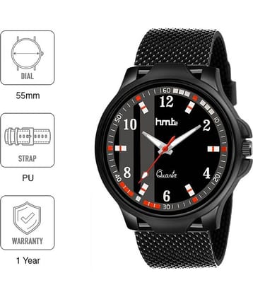 HMTe HM-1472SL02 PU Analog Men's Watch