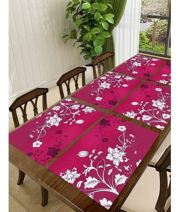 Sanraksshan PVC Solid Rectangle Table Mats ( 40 cm x 32 cm ) Pack of 1 - Multi