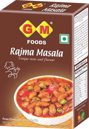 GM Foods Rajma Masala Powder 100 Gram PACK OF - 1 | Spice Blend for Delicious Red Kidney Bean Curry | Ideal for Dhaba Style North Indian Punjabi Rajma Chawal & Home Cooking | No Added Colors or Preservatives GM Foods Rajma Masala Powder 100 Gram PACK OF - 1 | Spice Blend for Delicious Red Kidney Bean Curry | Ideal for Dhaba Style North Indian Punjabi Rajma Chawal & Home Cooking | No Added Colors or Preservatives