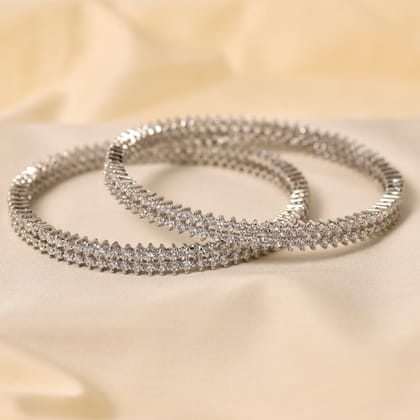 Silver Fearless Bangle (single piece)