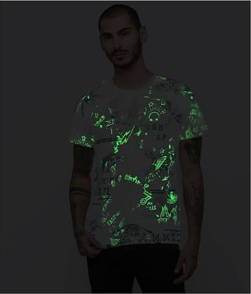 Huetrap Pack of 1 Cotton Regular Fit Men's T-Shirt ( White )