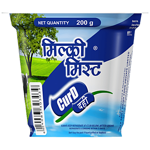 Milky Mist Curd/Dahi - No Preservatives Added, 200 g Cup