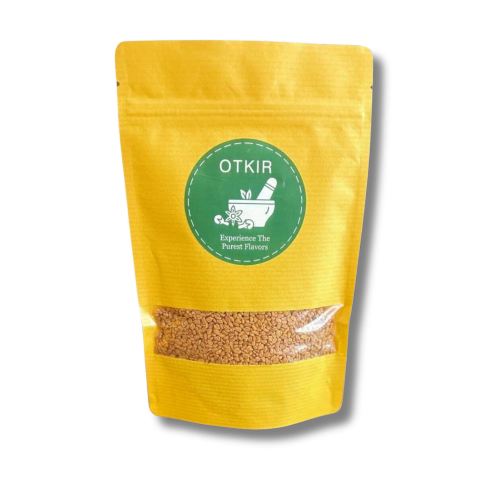 Otkir Premium Methi Dana (Fenugreek Seeds) - 100% Pure & Natural, Organic Whole Fenugreek Seeds for Cooking & Health Benefits - Fresh, Aromatic, Hygienically Packed