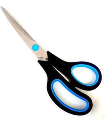Multipurpose Regular Scissors with Stainless Steel Sharp Blade Ergonomicfor Better and Comfortable Long Hold, Pointed Tip, Paper Art & Craft Scissors, Students, Office, Home Scissors,