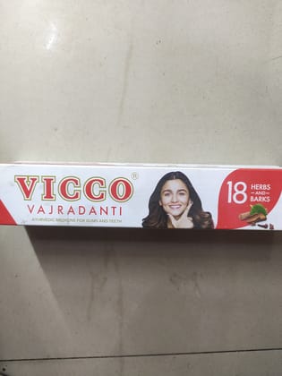 Vicco Vajradanti Ayurvedic medicine for gums and teeth 18 Herbs 