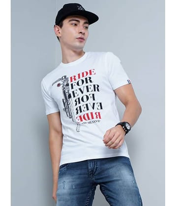 Paul Street Pack of 1 Cotton Slim Fit Men's T-Shirt ( White )