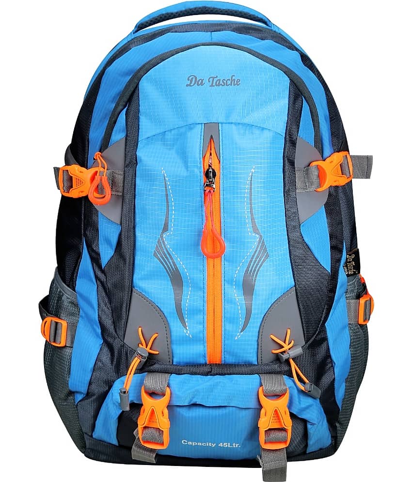 Da Tasche - Light Blue Polyester Backpack ( 45 Ltrs )