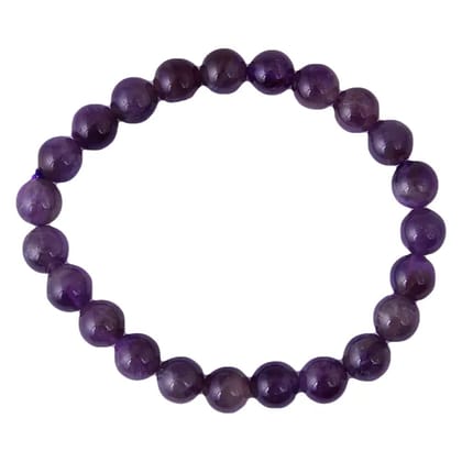 Amethyst Bracelet Healing and Vastu, Meditation, Protection Stylish Bracelet for Girls/Boys/Women(KI_132)  by Krishna Impex