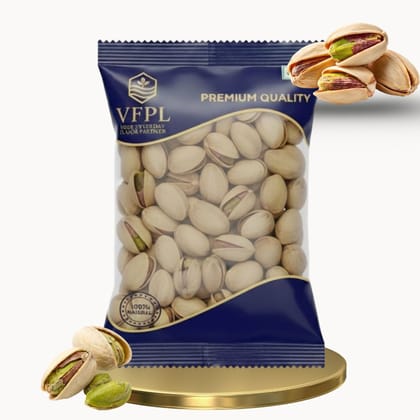 VFPL | Premium Pistachios (100 gm) (Pista) – Roasted & Lightly Salted | 100% Natural, Crunchy & Fresh | Rich in Protein & Healthy Fats | Perfect Snack & Gift