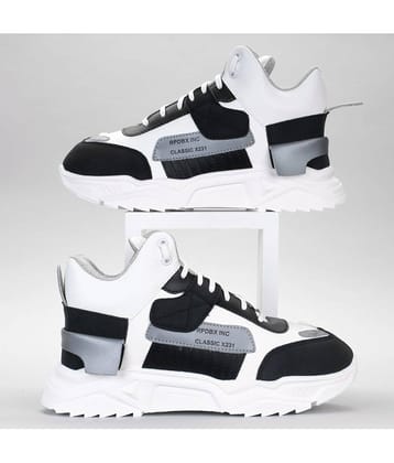 RapidBox White Men's Sneakers