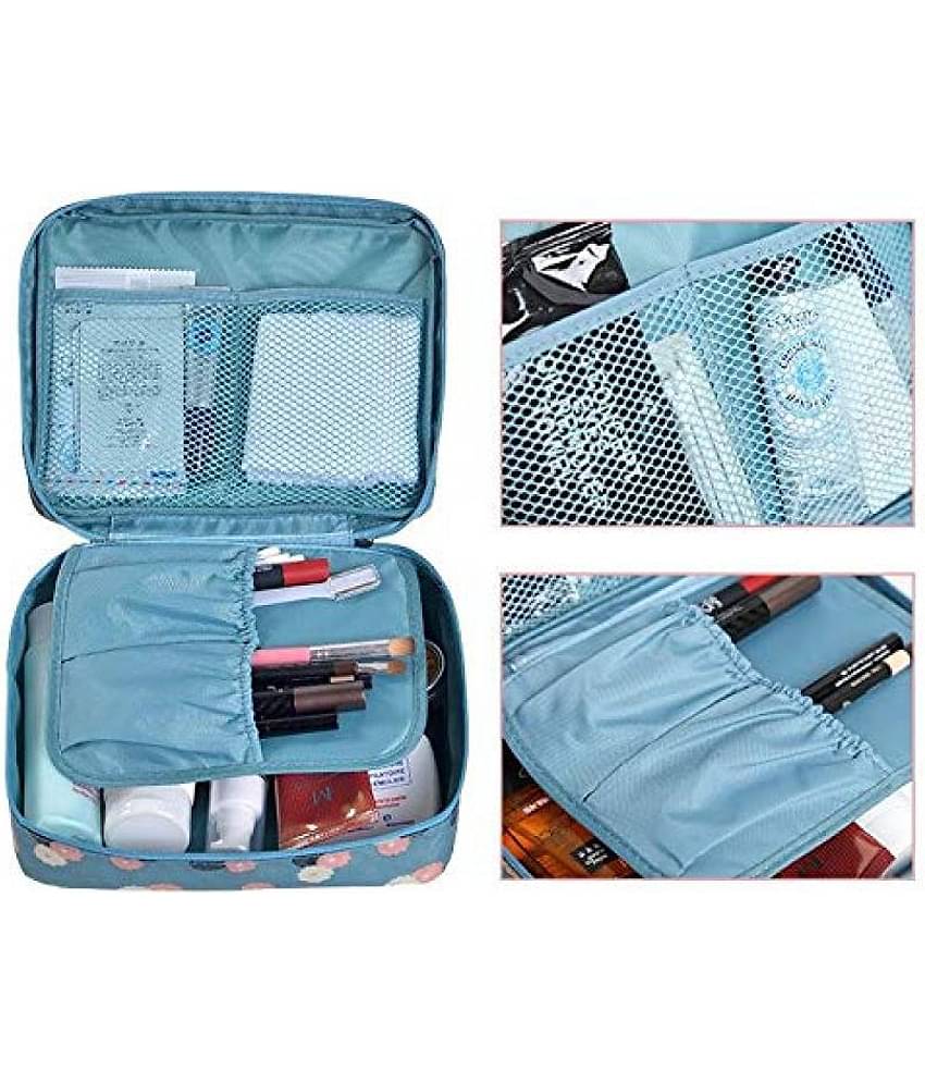 Shopoholic Multi Color Toiletry Bag Multifunction Cosmetic Bag Travel Kit