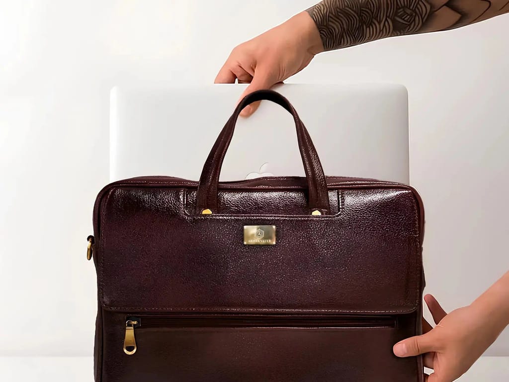 Fingerlock Leather Bag