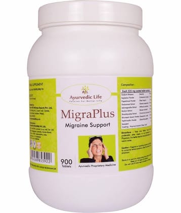Ayurvedic Life Migraplus Tablet 900 No.S Pack of 1