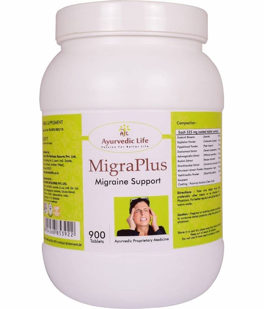 Ayurvedic Life Migraplus Tablet 900 No.S Pack of 1