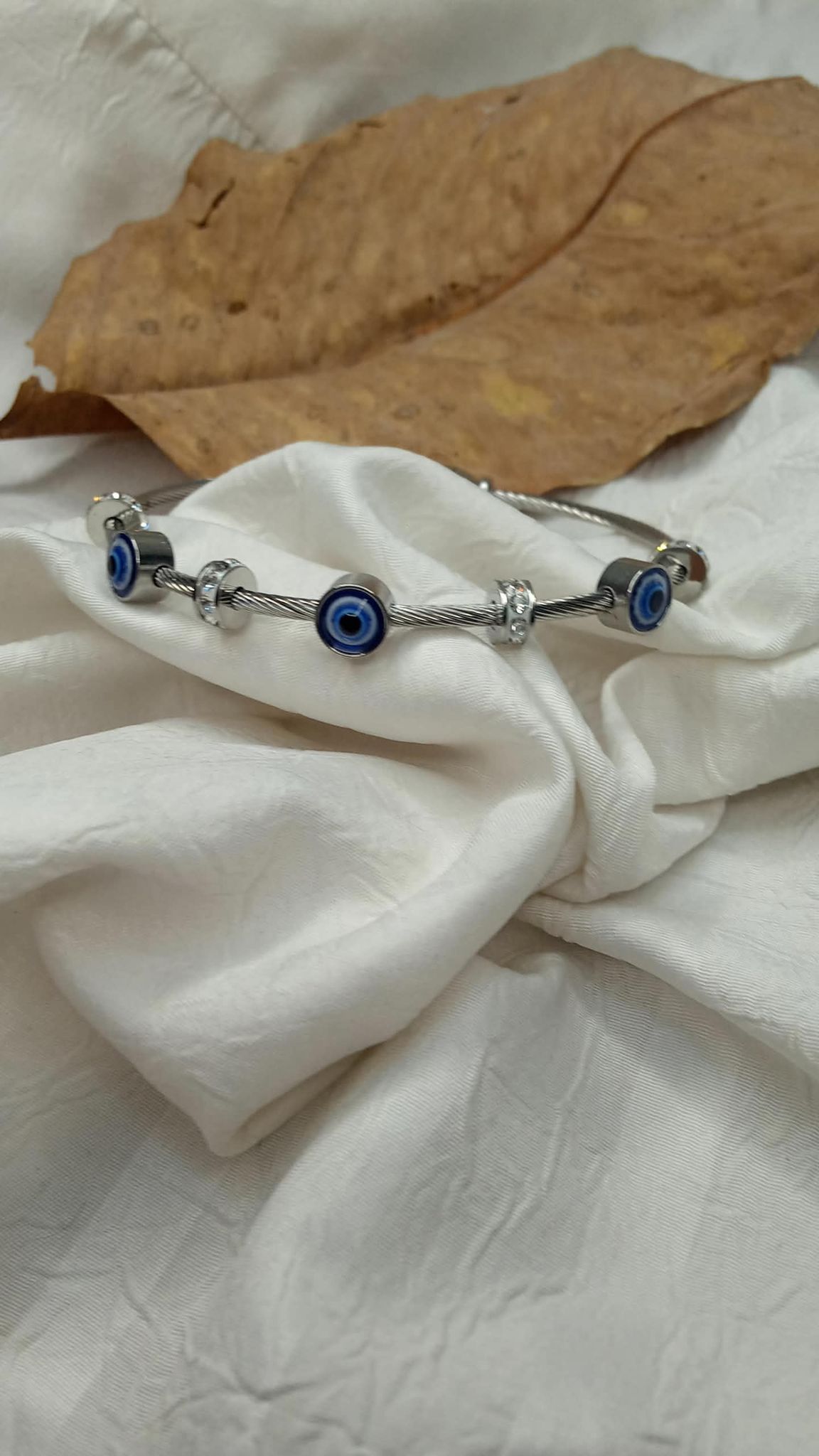 Evil Eye Charm Cuff