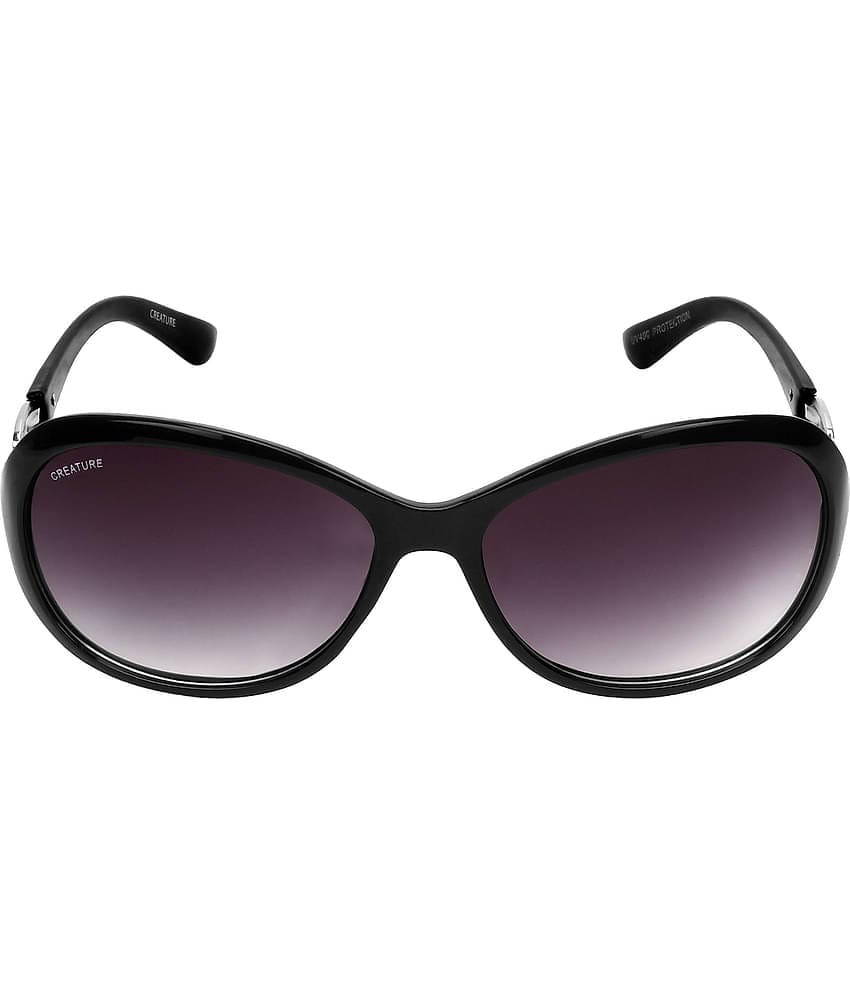 Creature - Black Oval Sunglasses ( Pack of 1 )