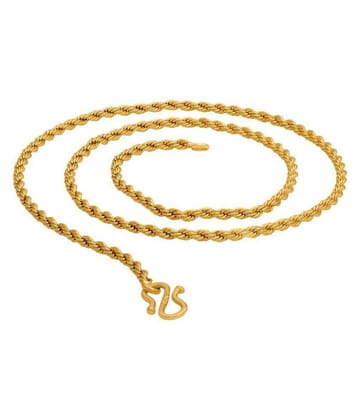 shankhnaad gold plated rasi chain for men or women - Golden