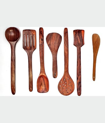 TFS Wood Spatula 7 Pcs