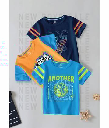 CODEZ Pack of 1 Boys Cotton Blend Polo T-Shirt ( Multi Color )