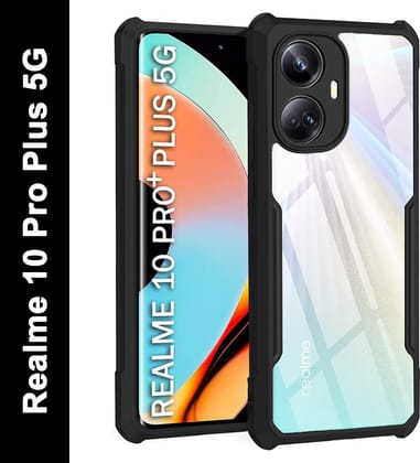 PLUGTECH Slim Shockproof Case | Matte Black Soft | Drop Protection | Precise Cutouts | Premium Mobile Cover for Realme 10 Pro Plus PLUGTECH Slim Shockproof Case | Matte Black Soft | Drop Protection | Precise Cutouts | Premium Mobile Cover for Realme 10 Pro Plus
