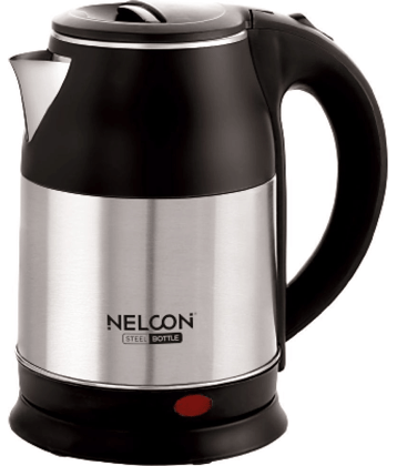 Nelcon Black 1.8 litres Stainless Steel Multifunctional Kettle