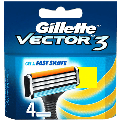 Gillette Vector3 Razor Cartridges - (4 Blades)