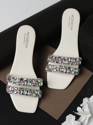 Lacey White Flats-36 / White