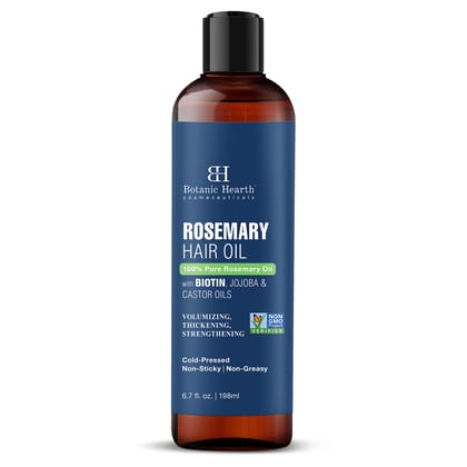 100% Pure Rosemary Oil For Hair Growth Infused With Biotin - 198ml