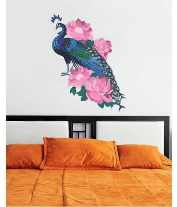 Sticker Studio Peacock Wall Sticker Sticker ( 43 x 58 cms )