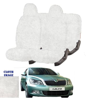 Skoda Laura White 5 Seater Car Seat Cover