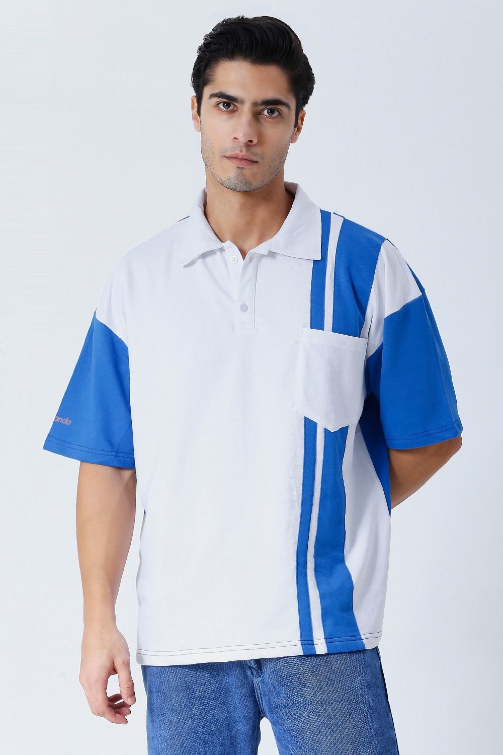 Dank Panda: Azure Crest Polo