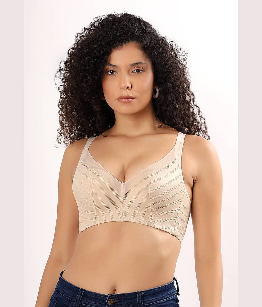 PARKHA Pack of 1 Polyester Heavily Padded Push Up Bra For Women ( Beige )