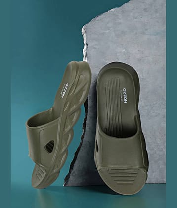 OZZOH Olive Men's Slide Flip Flop
