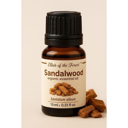 Elixir of the Forest Sandalwood Oil | 10 ml | Meditation & Calm | Travel-Friendly Aroma Boost