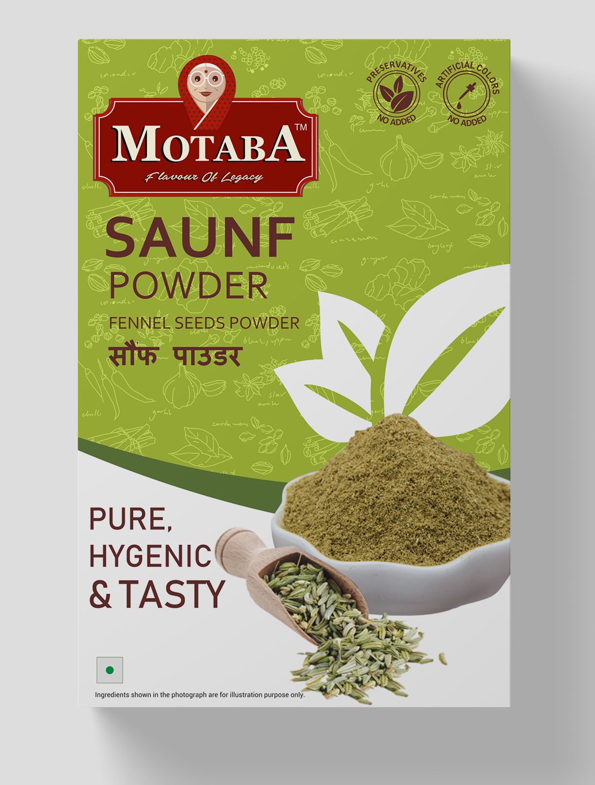 MOTABA Saunf Powder (Fennel), 100 gm