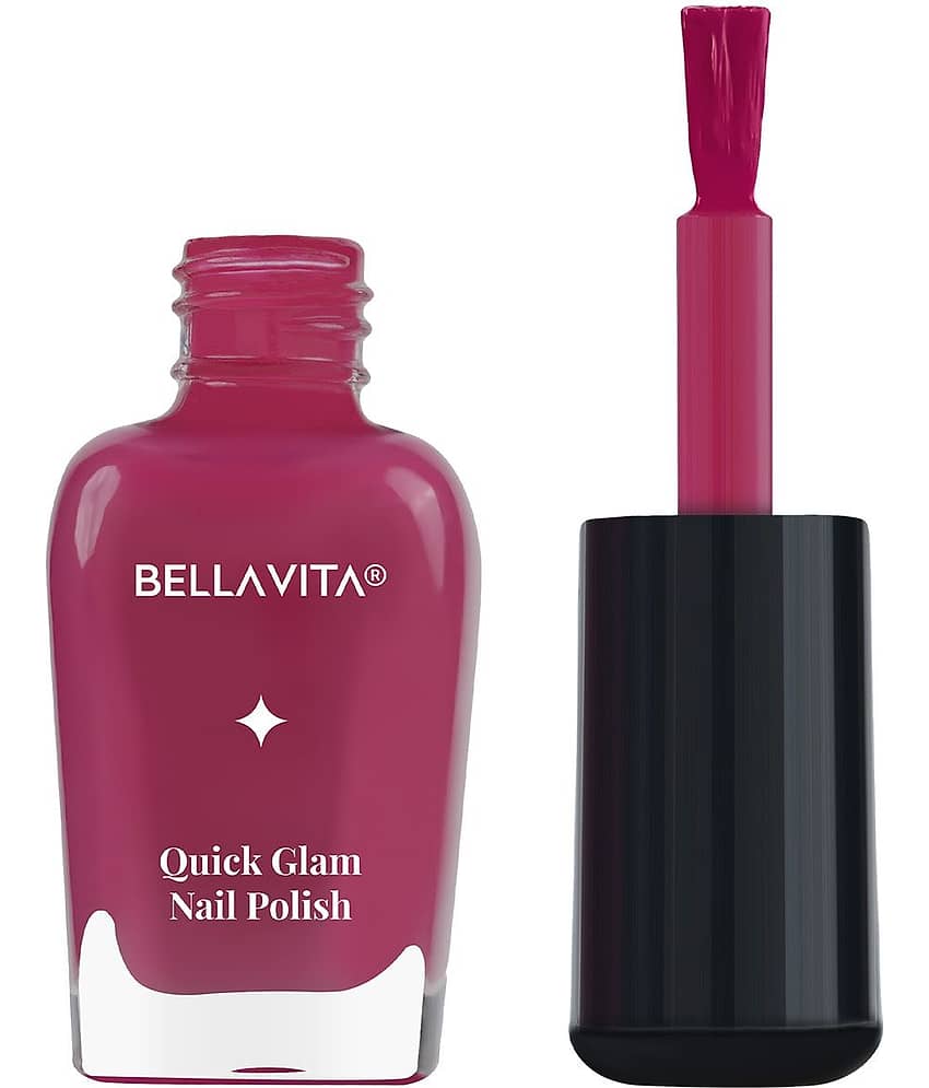 BELLAVITA Nail Polish Vibrant Color Lustrous Shine Long Lasting Chip Free Fast Dry Formula Smooth Application Blush Nail Paints for Women 10 ML