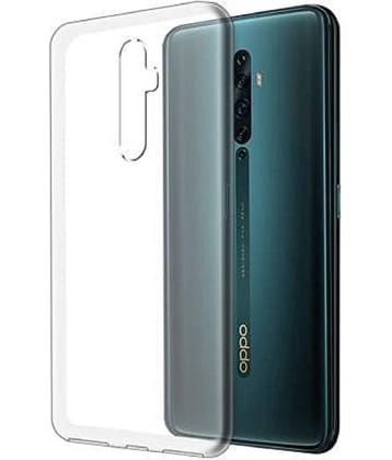 ZAMN - Transparent Silicon Plain Cases Compatible For Oppo Reno 2F ( Pack of 1 )