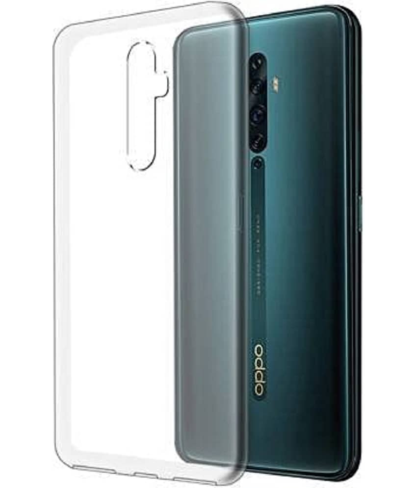 ZAMN - Transparent Silicon Plain Cases Compatible For Oppo Reno 2F ( Pack of 1 )