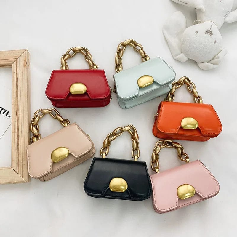 New style designer girls  shell bag Crossbody Bag with Chain children one-shoulder messenger bag kids coin pursees