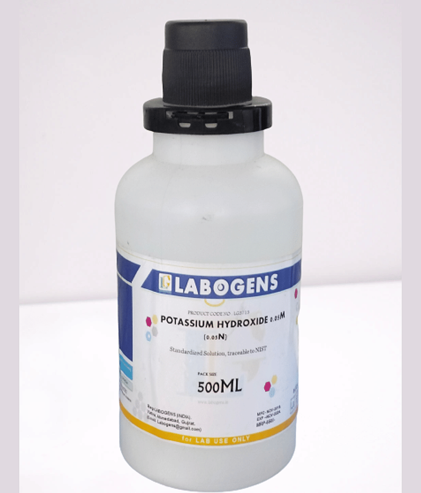 POTASSIUM HYDROXIDE 0.05M (0.05N) 500ML