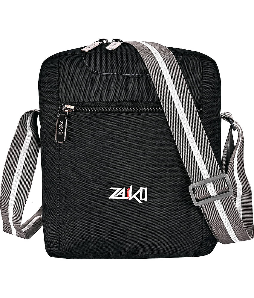 ZAIKO BAGS Black Solid Messenger Bag
