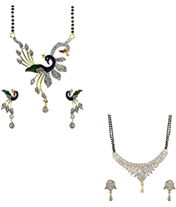 Sunhari Jewels - Multi Color Mangalsutra Set ( Pack of 2 )